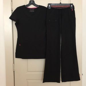 XXS Black HeartSoul Scrub Set